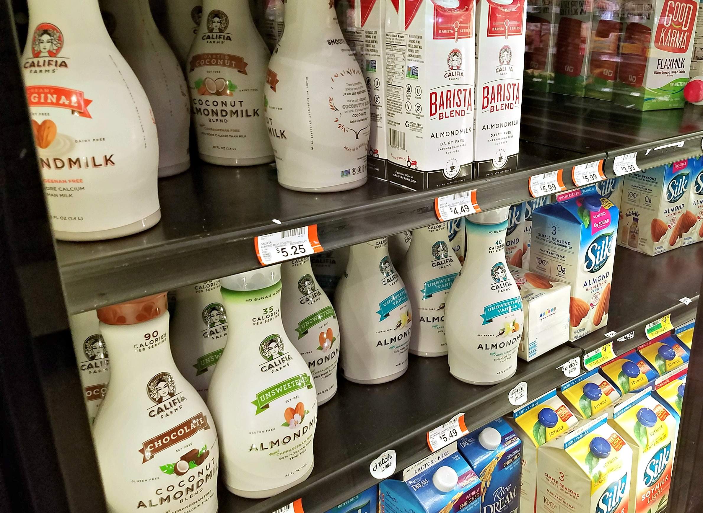 Sales of nut-based milks and related products are increasing.
