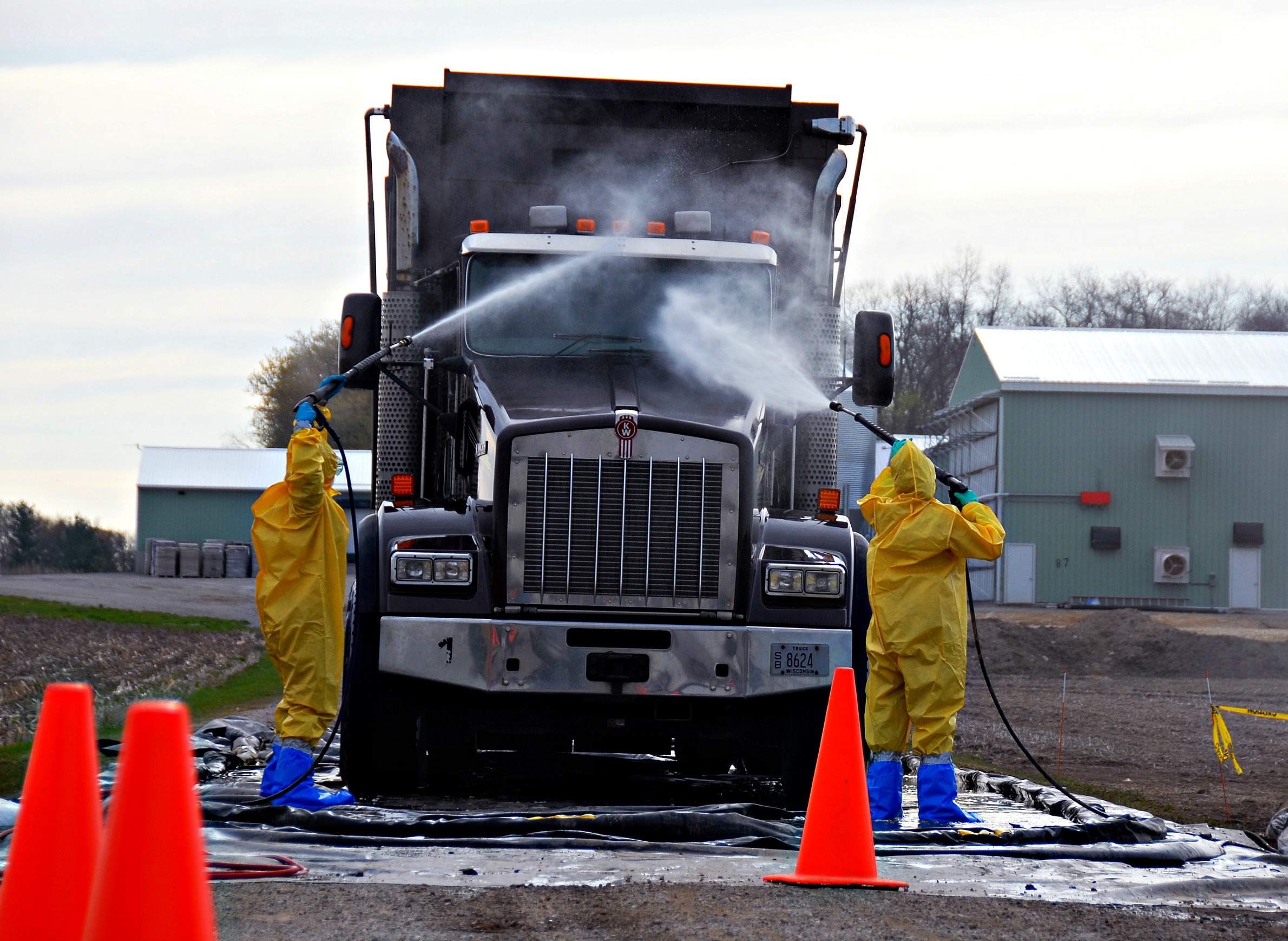 farm truck decontamination