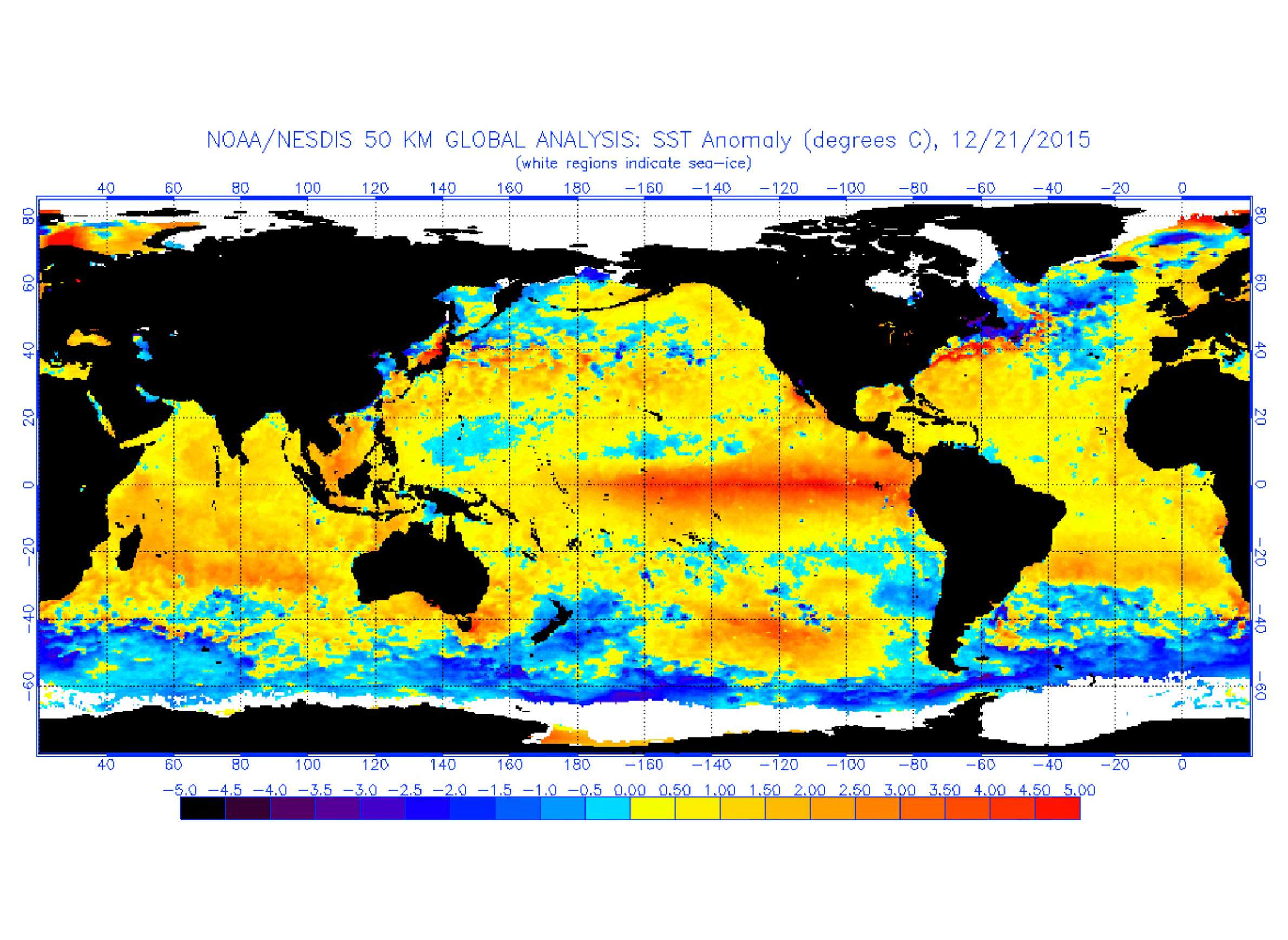 Sea surface temperatures